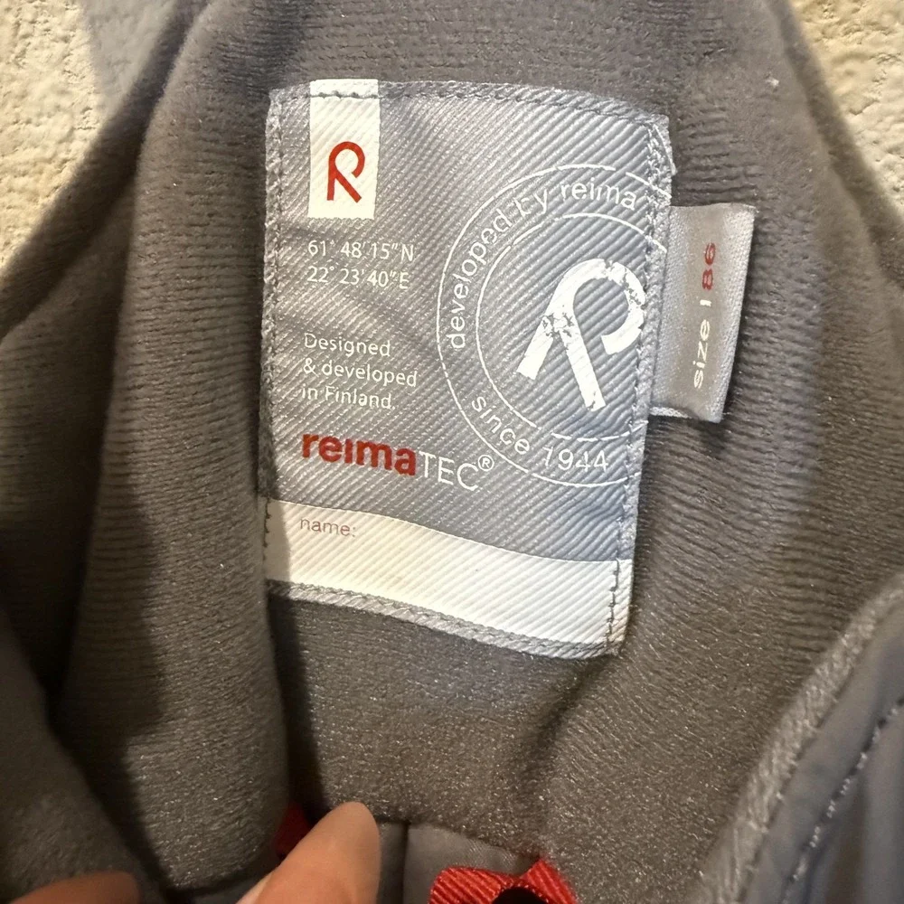 Reima Tec Kids Snow Bib Size 86 US 18-24 Mos Adjustable Sledding Winter Skiing